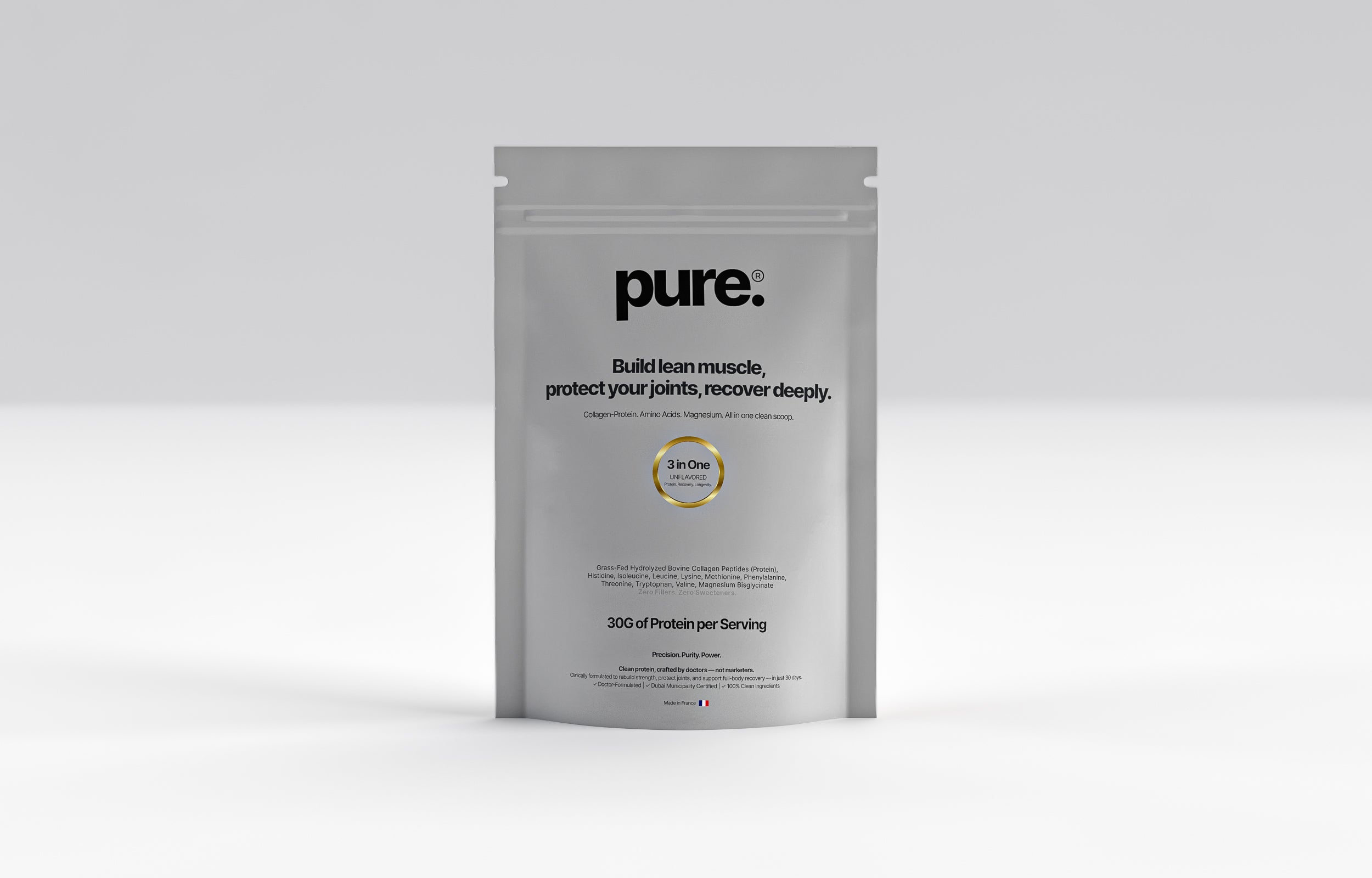 pure® PRO | 3-in-1 Clean Protein — 30g + Collagen + 9 EAAs